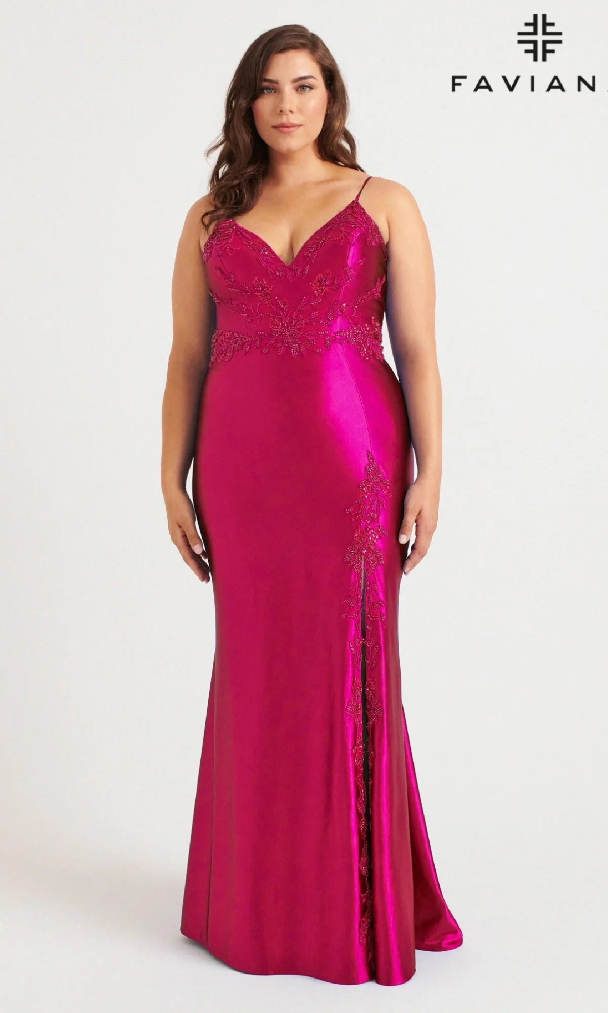 Faviana Long Plus-Size Formal Dress 9562