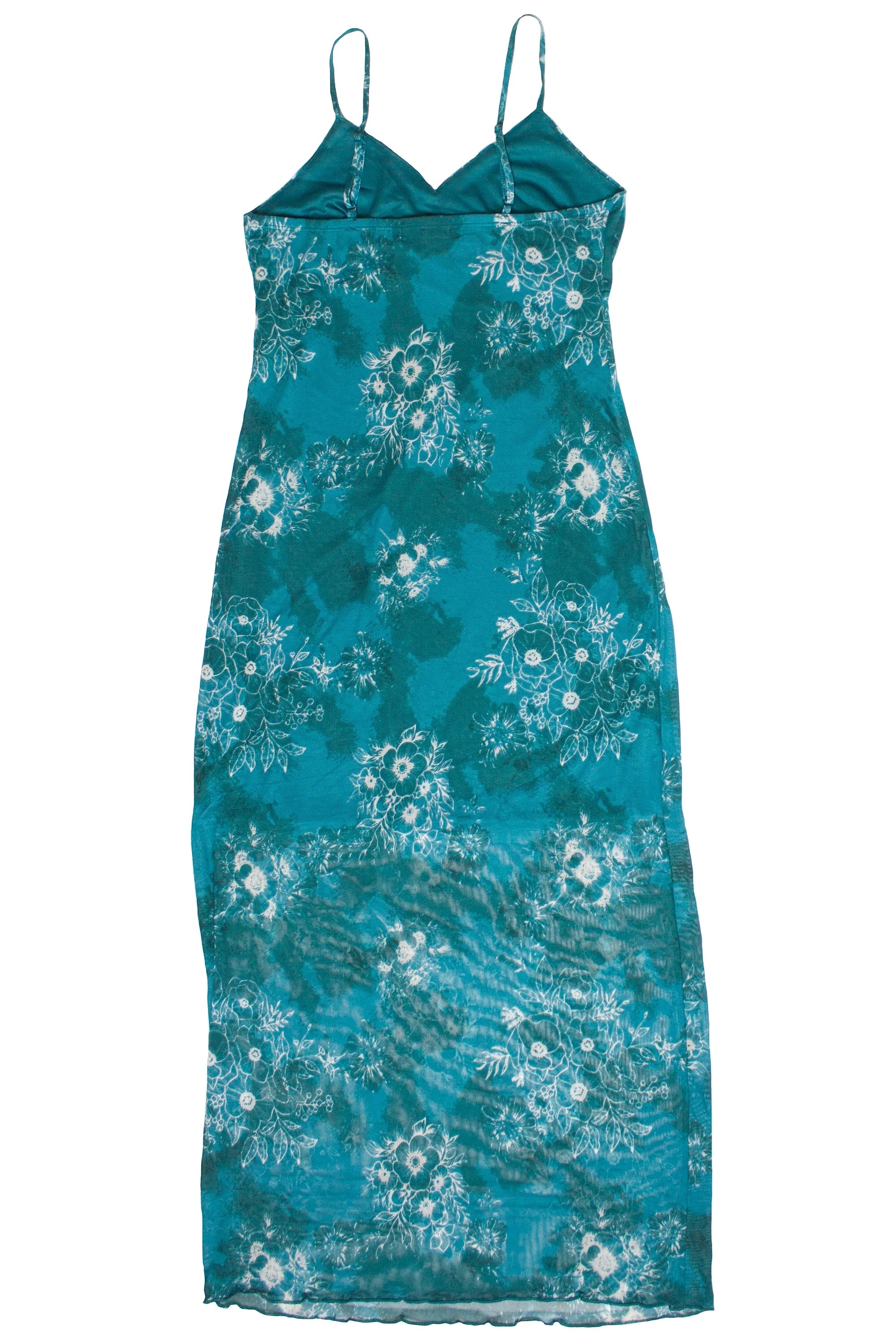 Mesh Cami Tea Length Dress