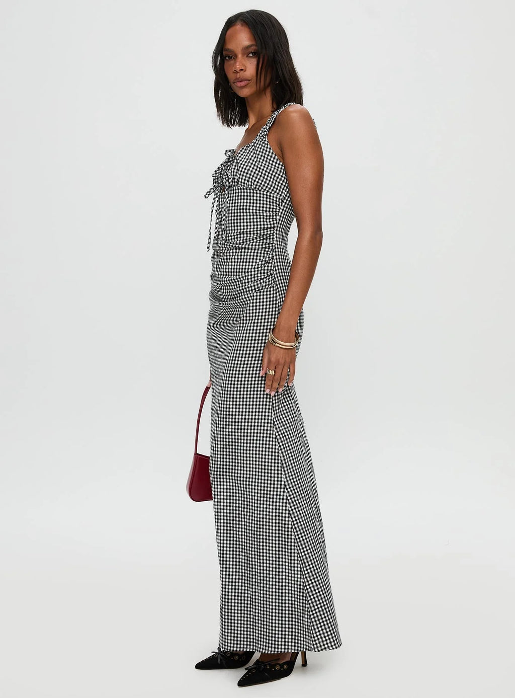 Roundtrip Maxi Dress Black / White