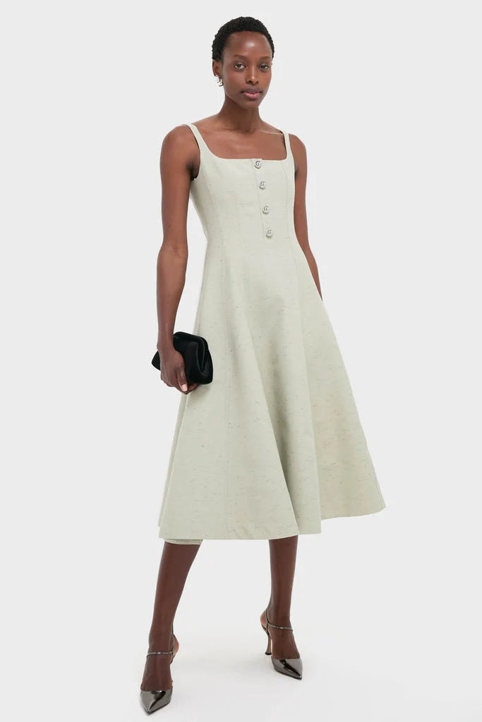 Green Lily Orrie Midi Dress