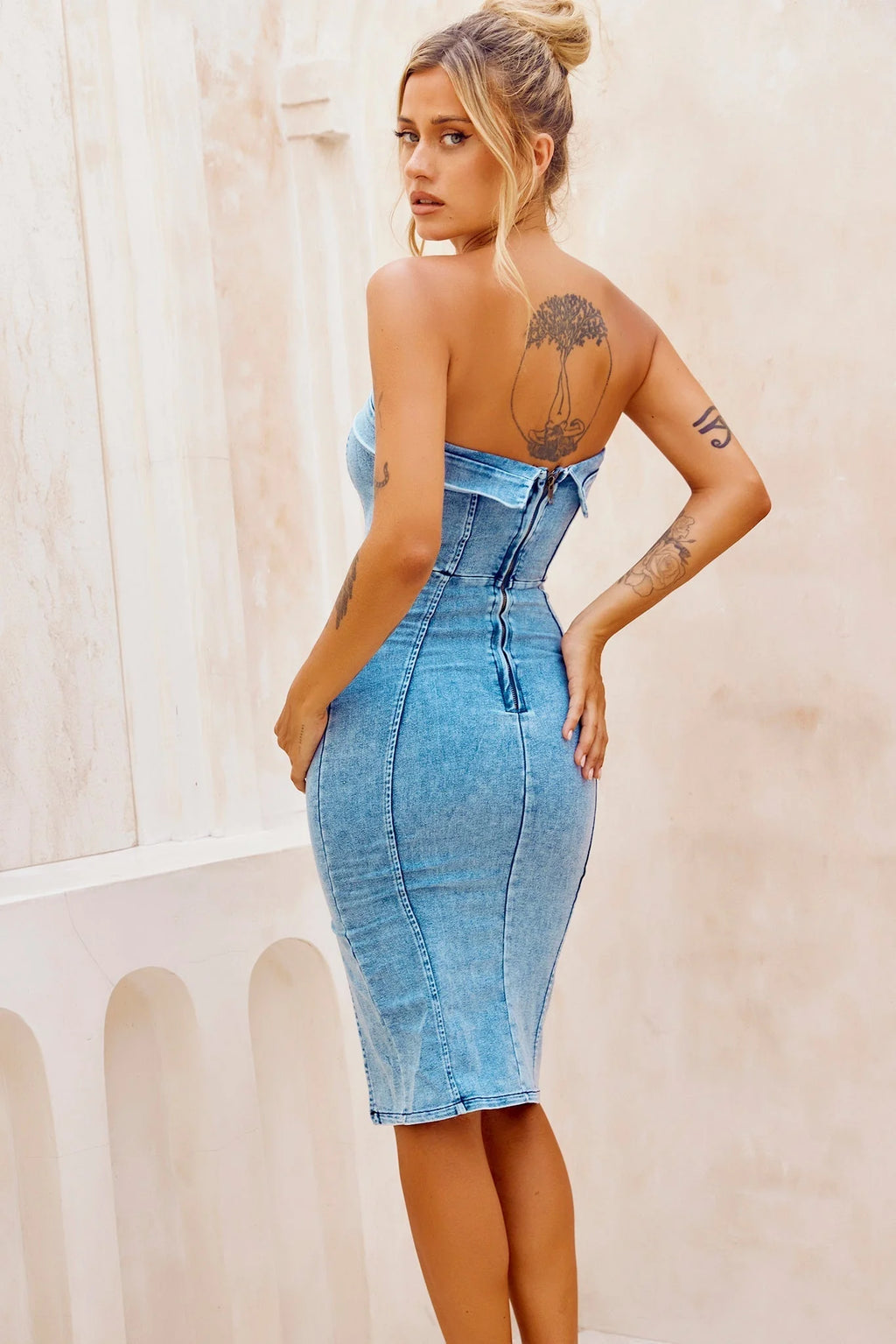 After Dark Midi Dress - Blue