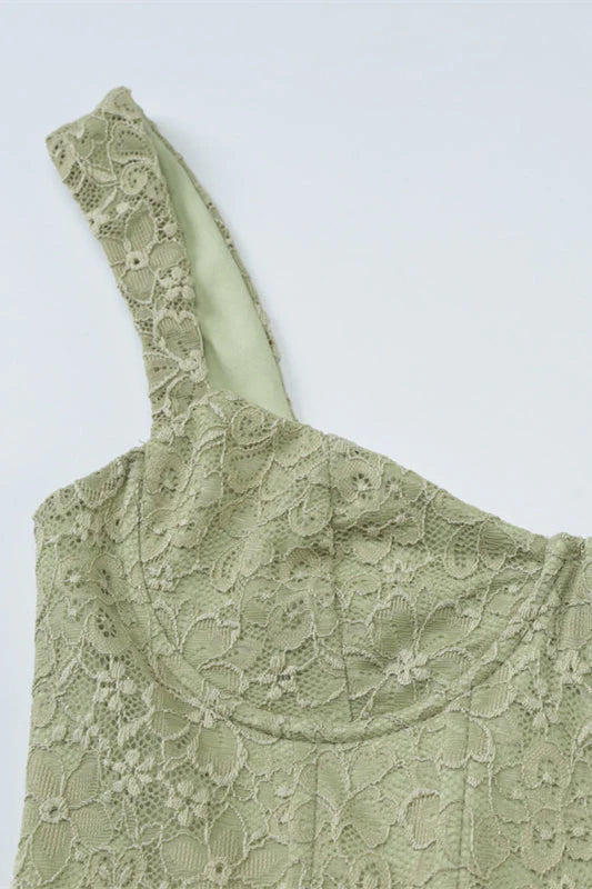 V-neck Pink Lace Bodycon Short Dress