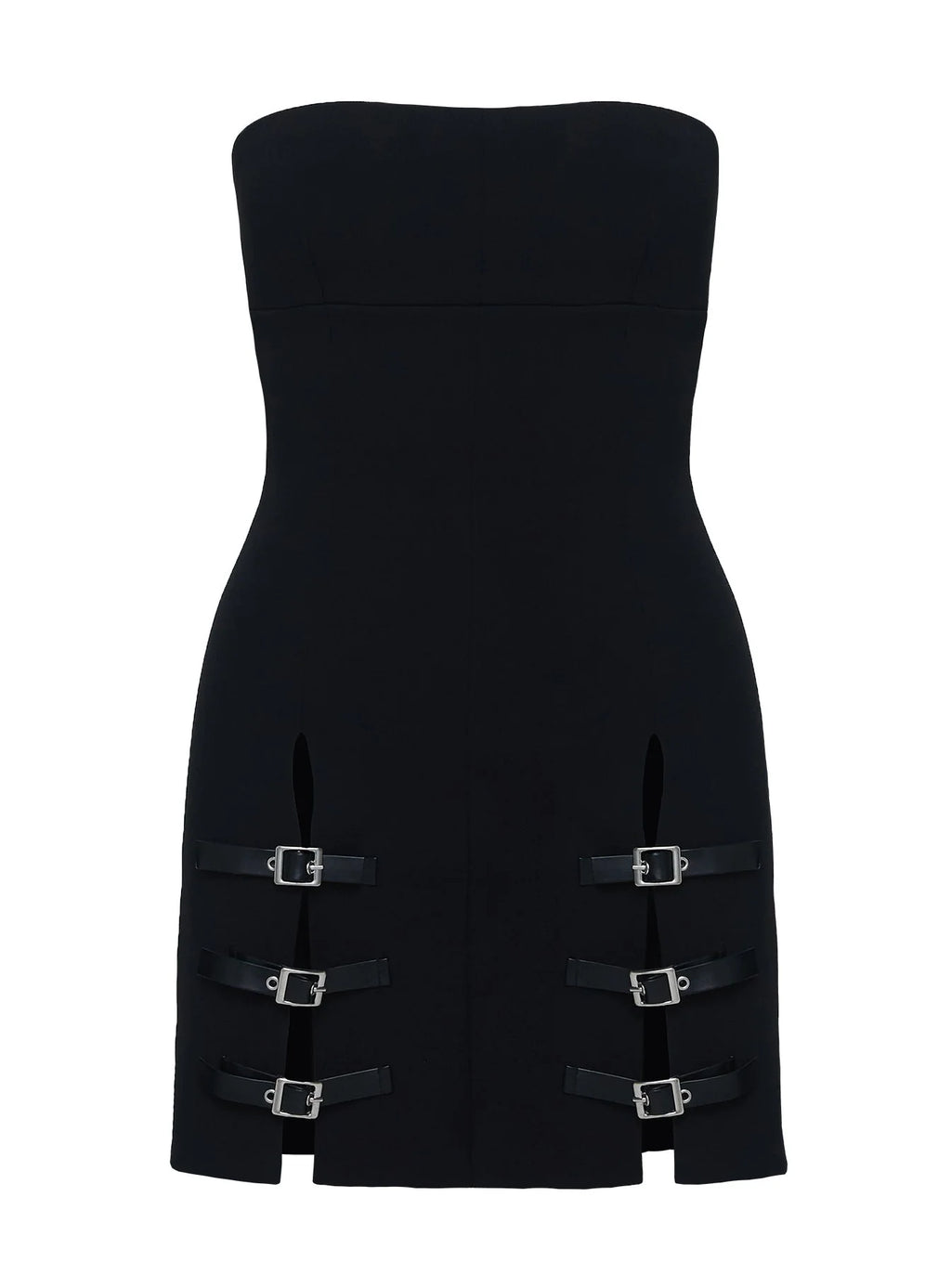 Pleasance Strapless Mini Dress Black