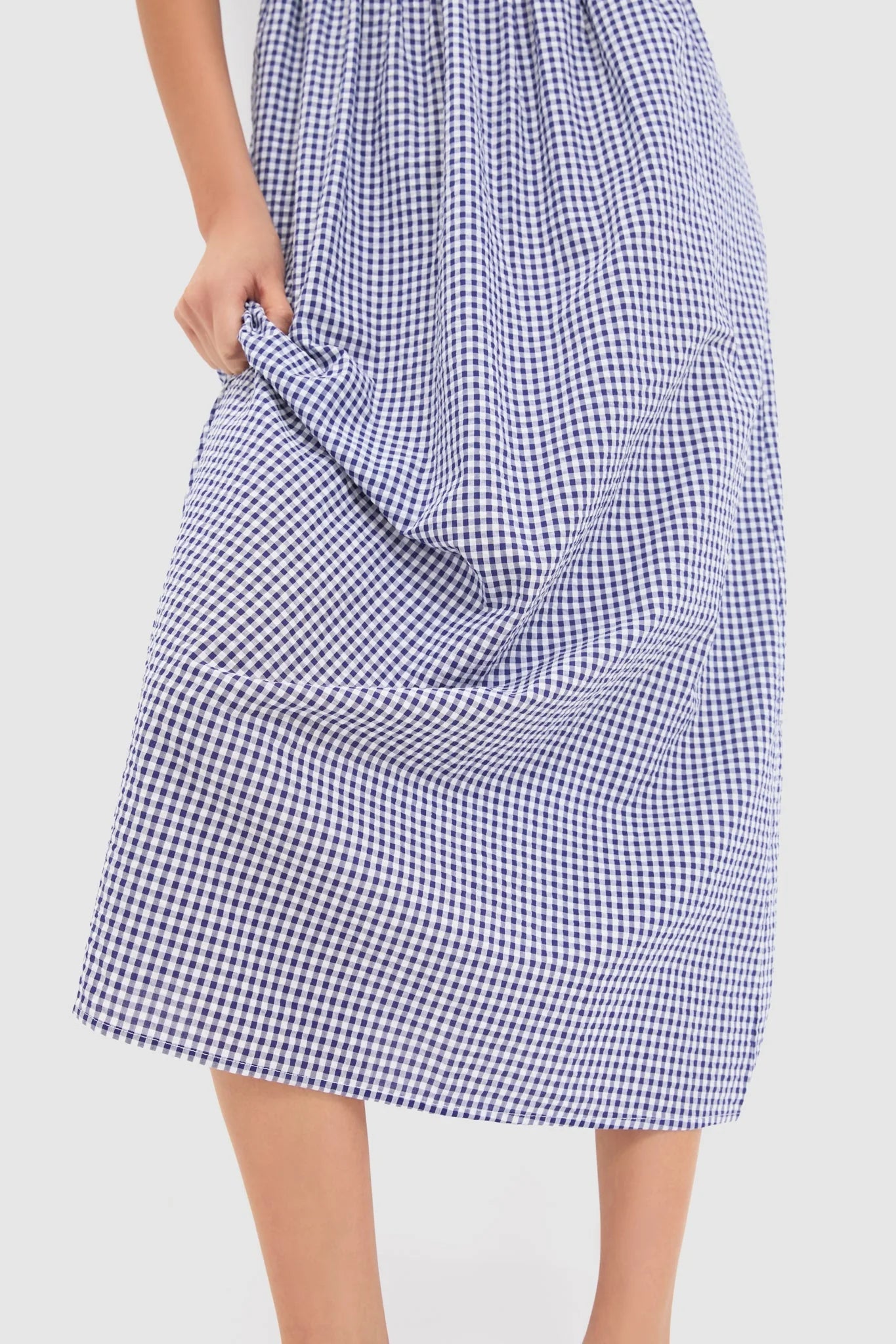 Navy Gingham Madeline Nap Dress