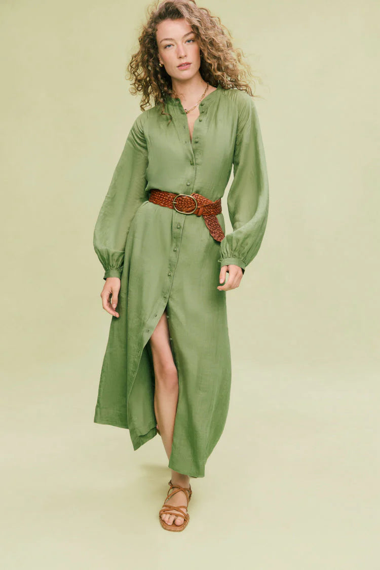 Cedar Green Button Down Granier Dress
