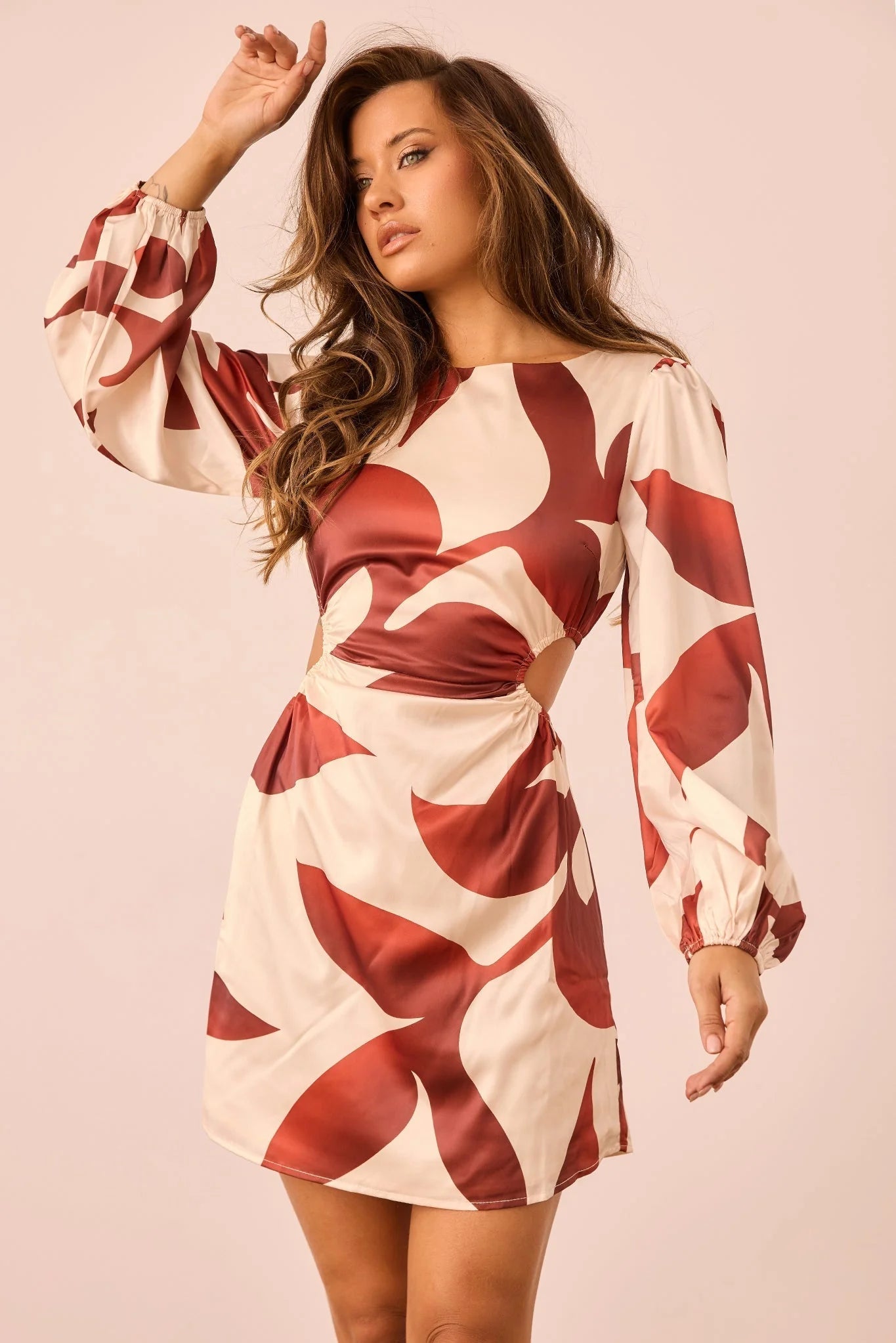 Byzance Mini Dress - Wine