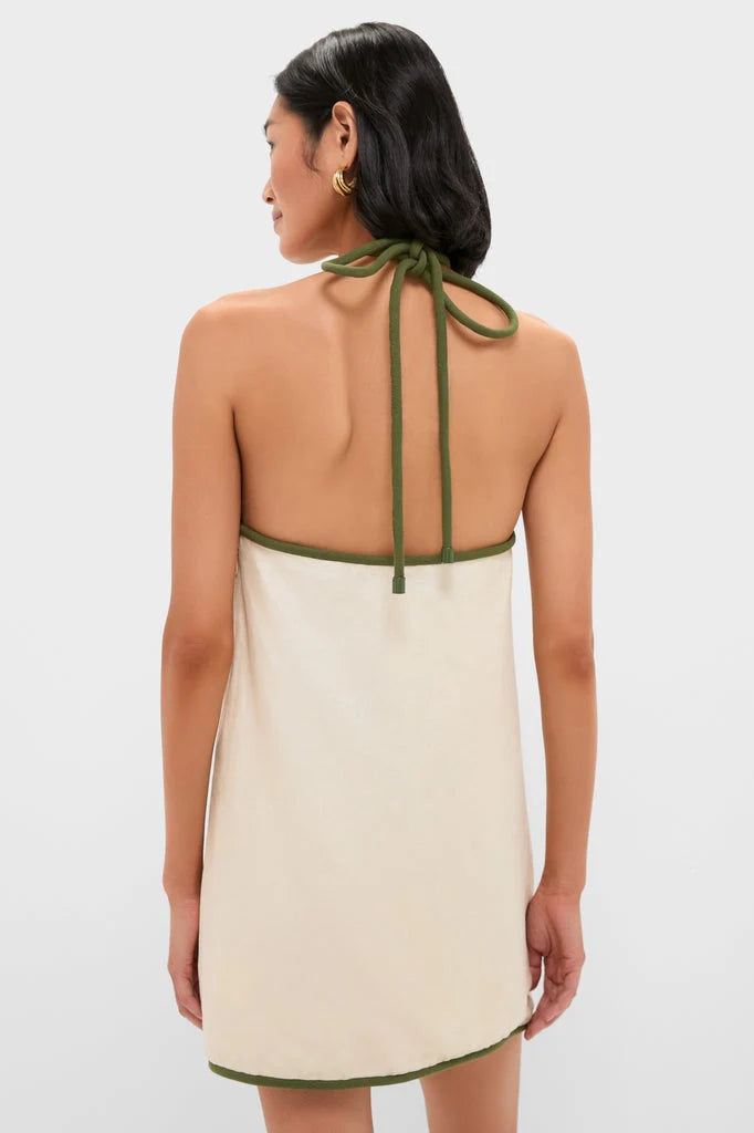 Sand Coconut Sleeveless Mini Dress