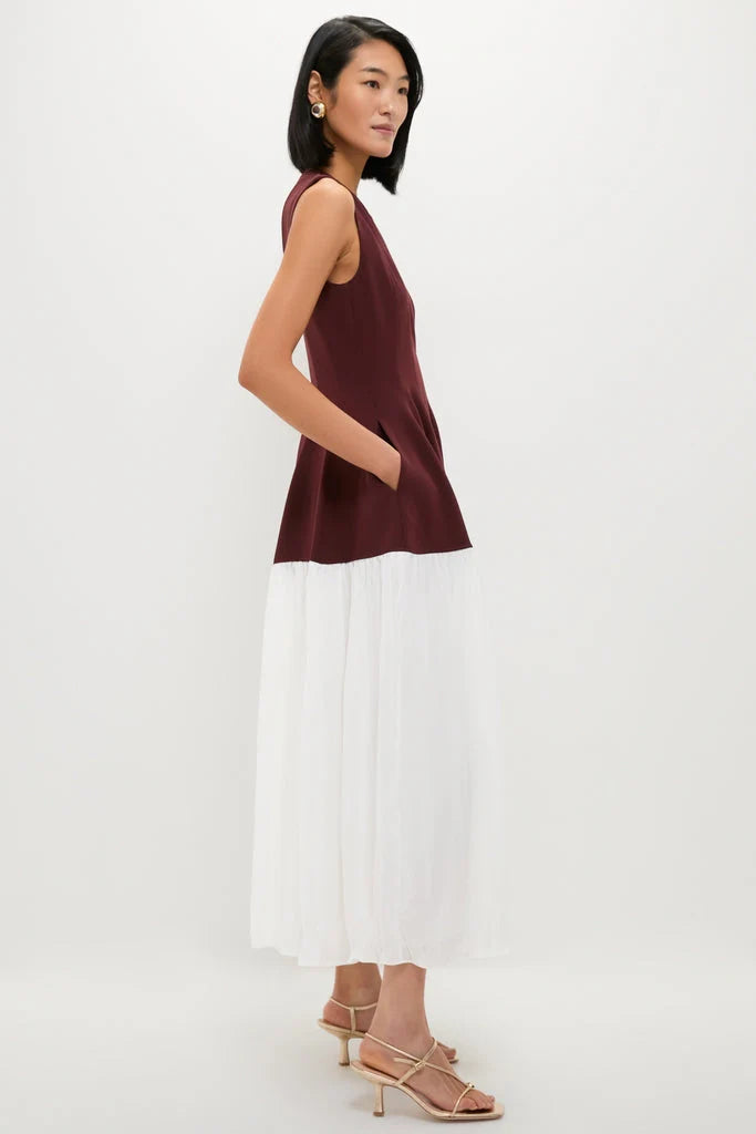 Mahogany Multi Raleigh Midi Dress