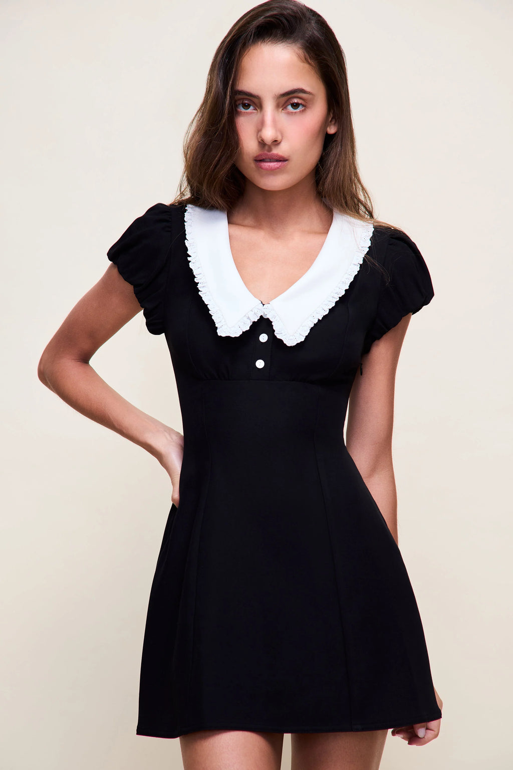 Jane Eyelet Mini Dress