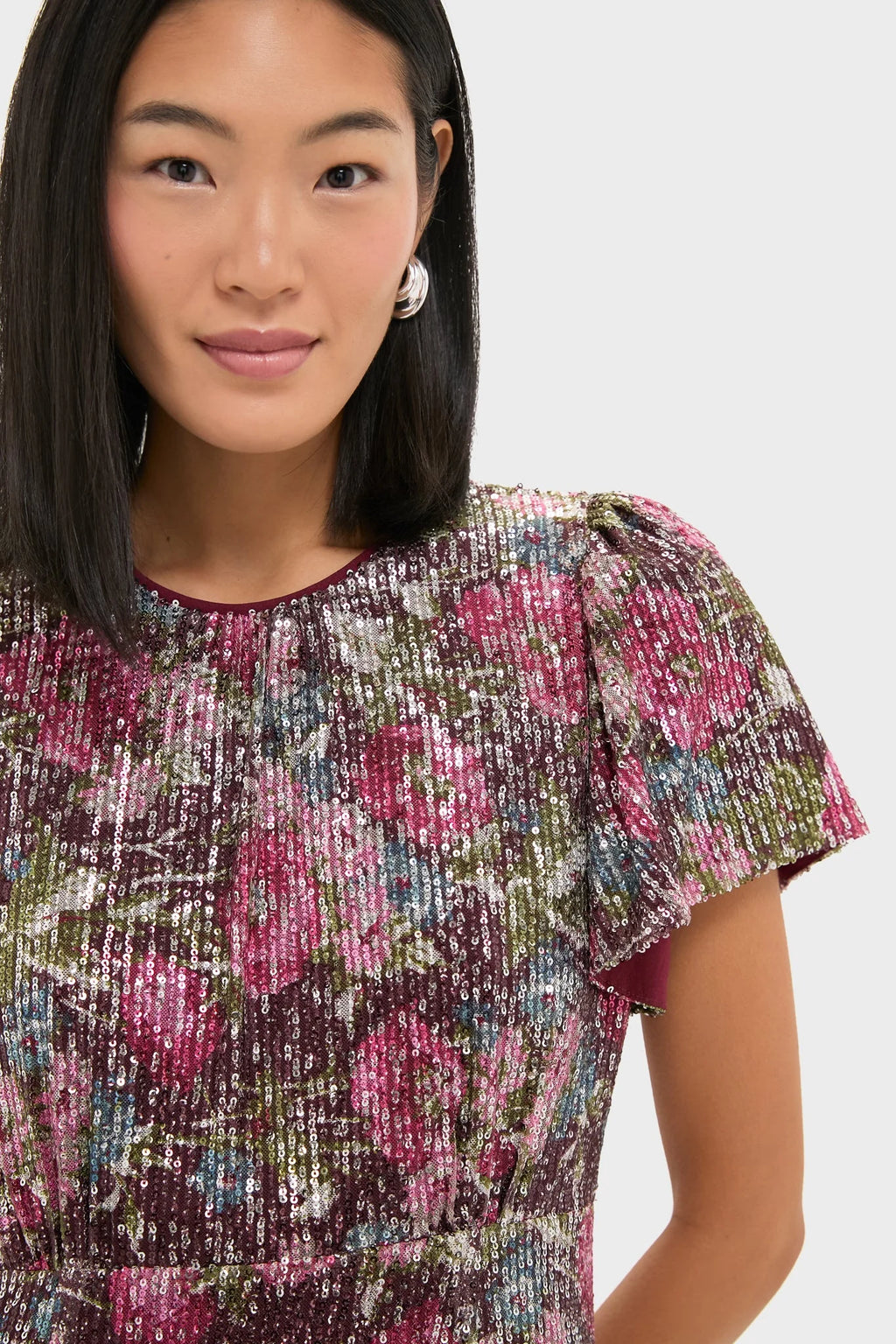 Floral Sequin Elodie Dress
