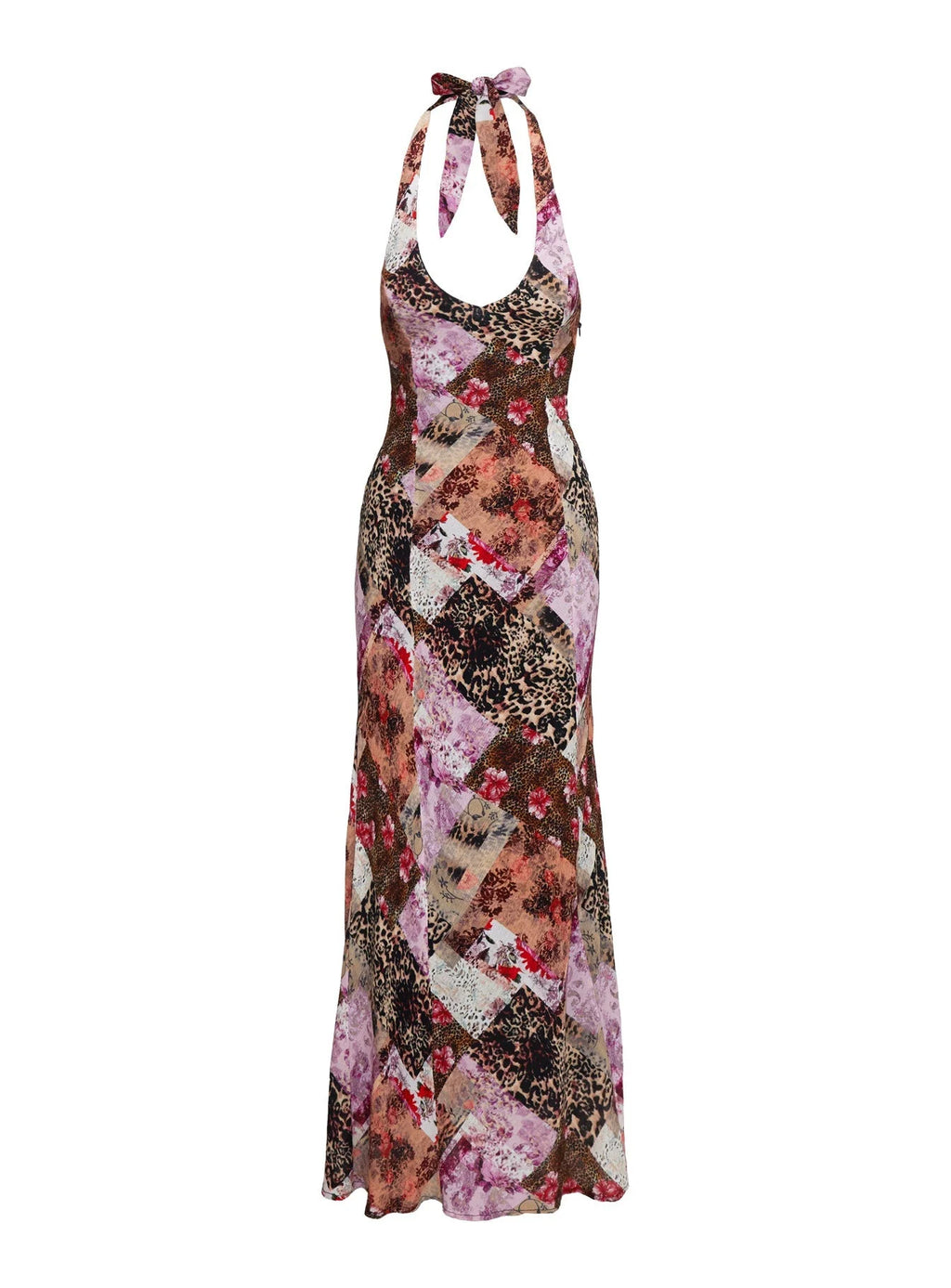 Flora Halter Maxi Dress Multi