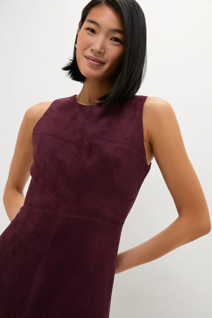 Winetasting Vegan Suede Manon Dress