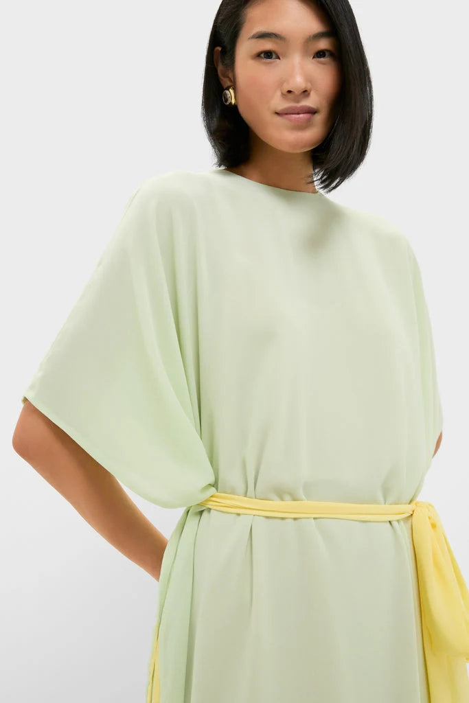Mint Chiffon Rainier Caftan Gown