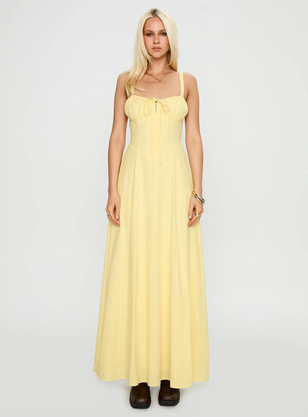 Leticia Maxi Dress Lemon