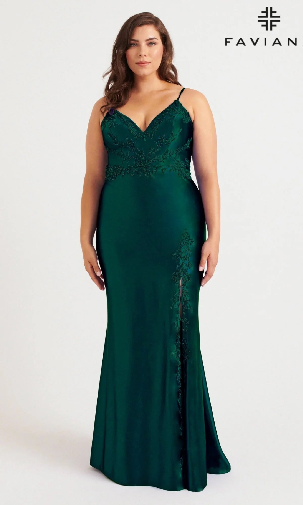 Faviana Long Plus-Size Formal Dress 9562
