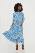 Exclusive Shadow Bloom Marina Bazaar Dress
