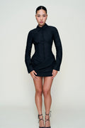 Mynette Corset Shirt Dress