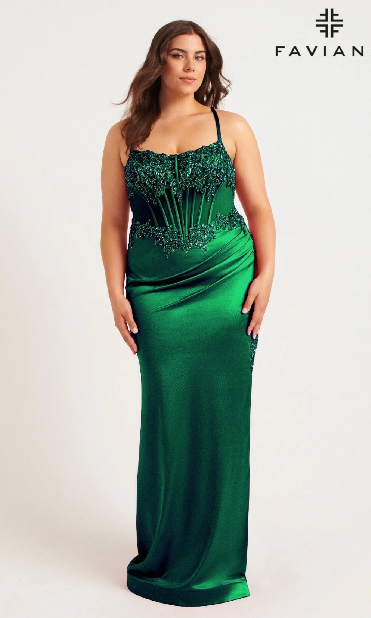 Faviana Long Plus-Size Formal Dress 9592
