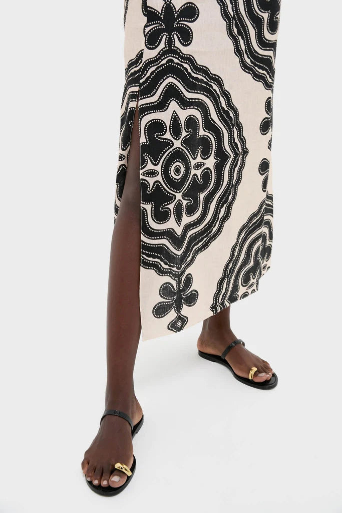 Niku Cream Theodora Column Dress
