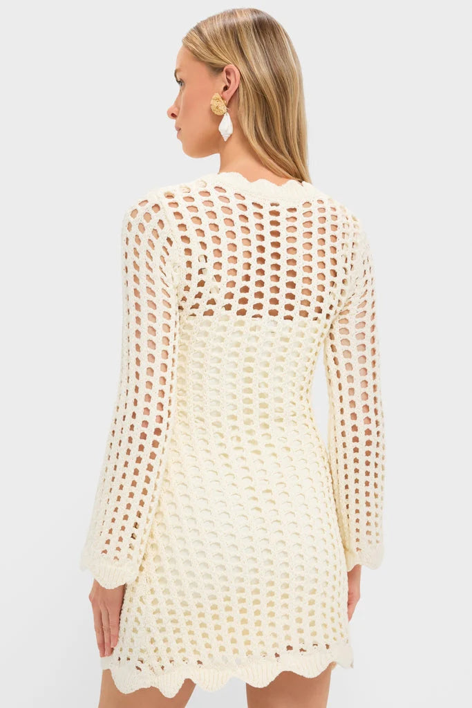 Ivory Knit Tamara Mini Dress