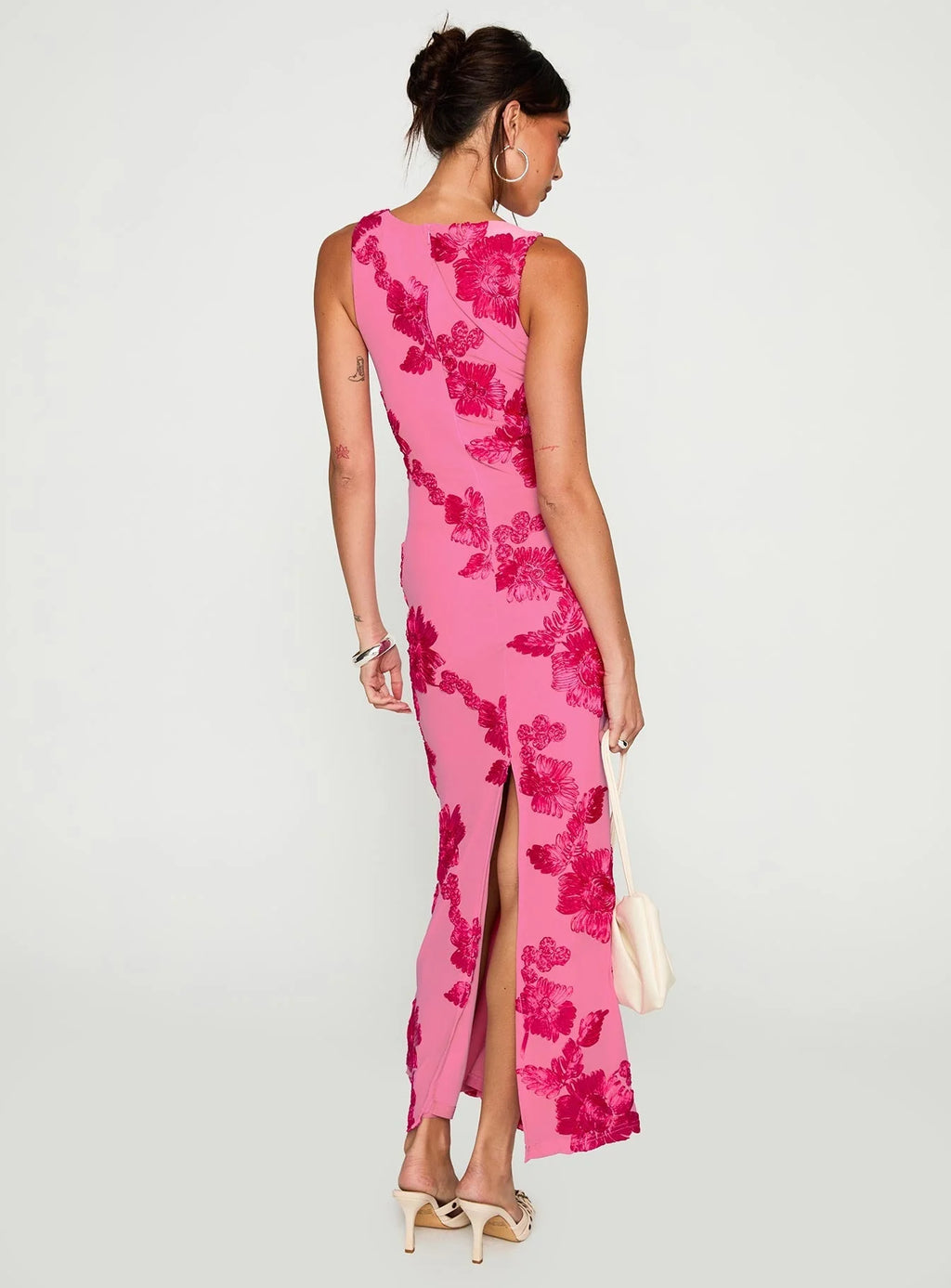 Fionna Floral Maxi Dress Pink