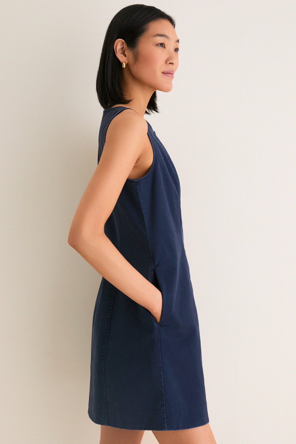 Navy Chino Rhoda Mini Dress