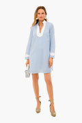 Blue Seersucker Gail Dress