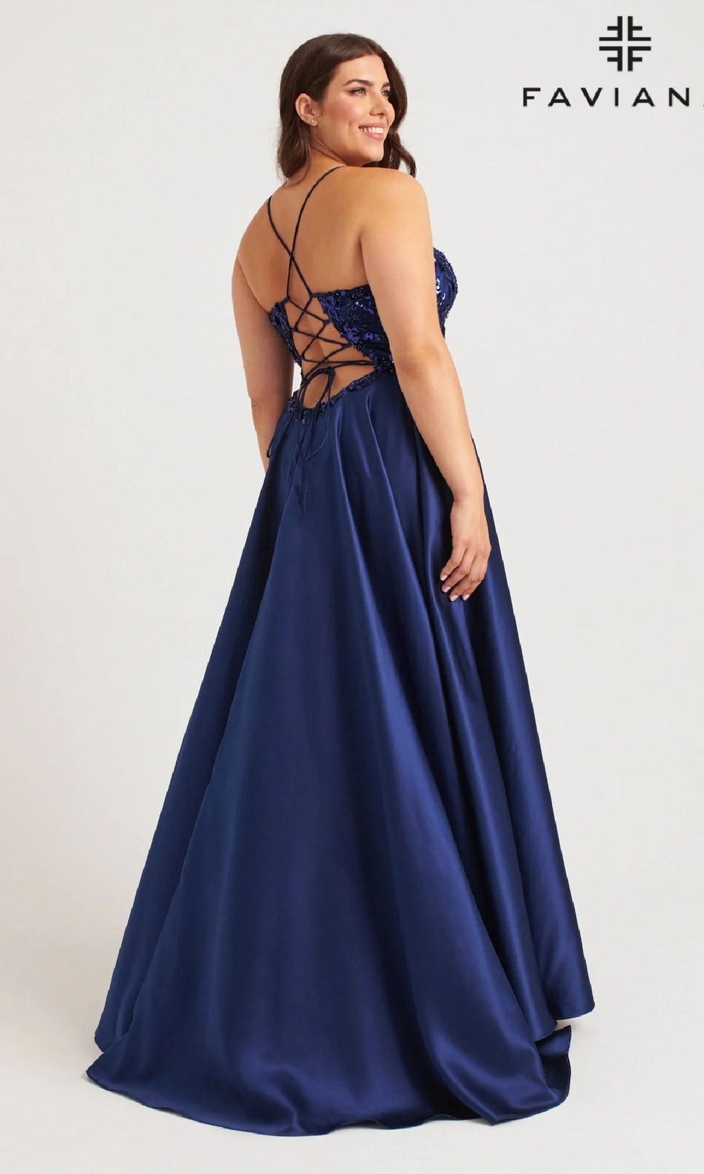 Faviana Long Plus-Size Formal Dress 9578
