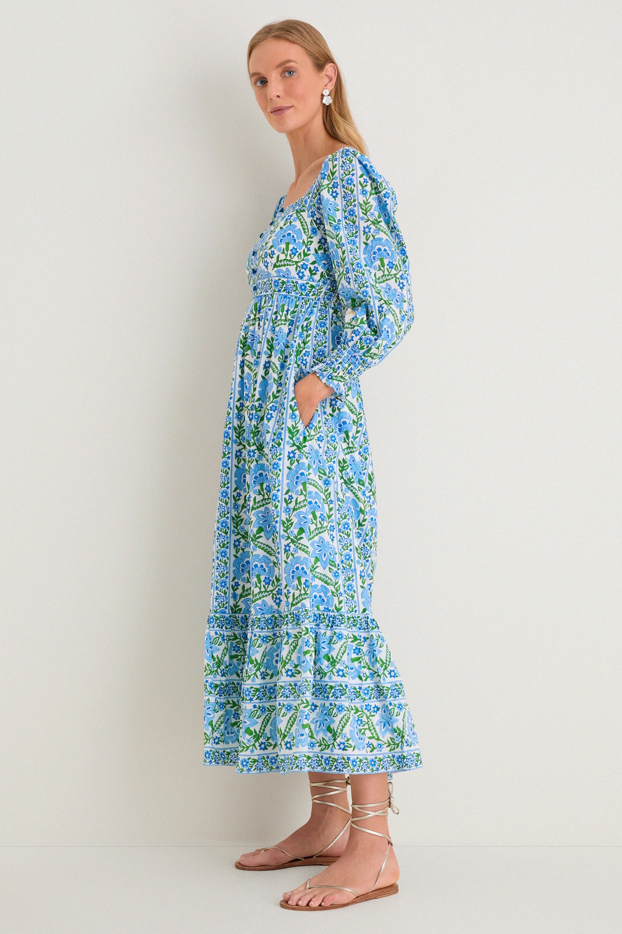 Sapphire Border Lucia Dress