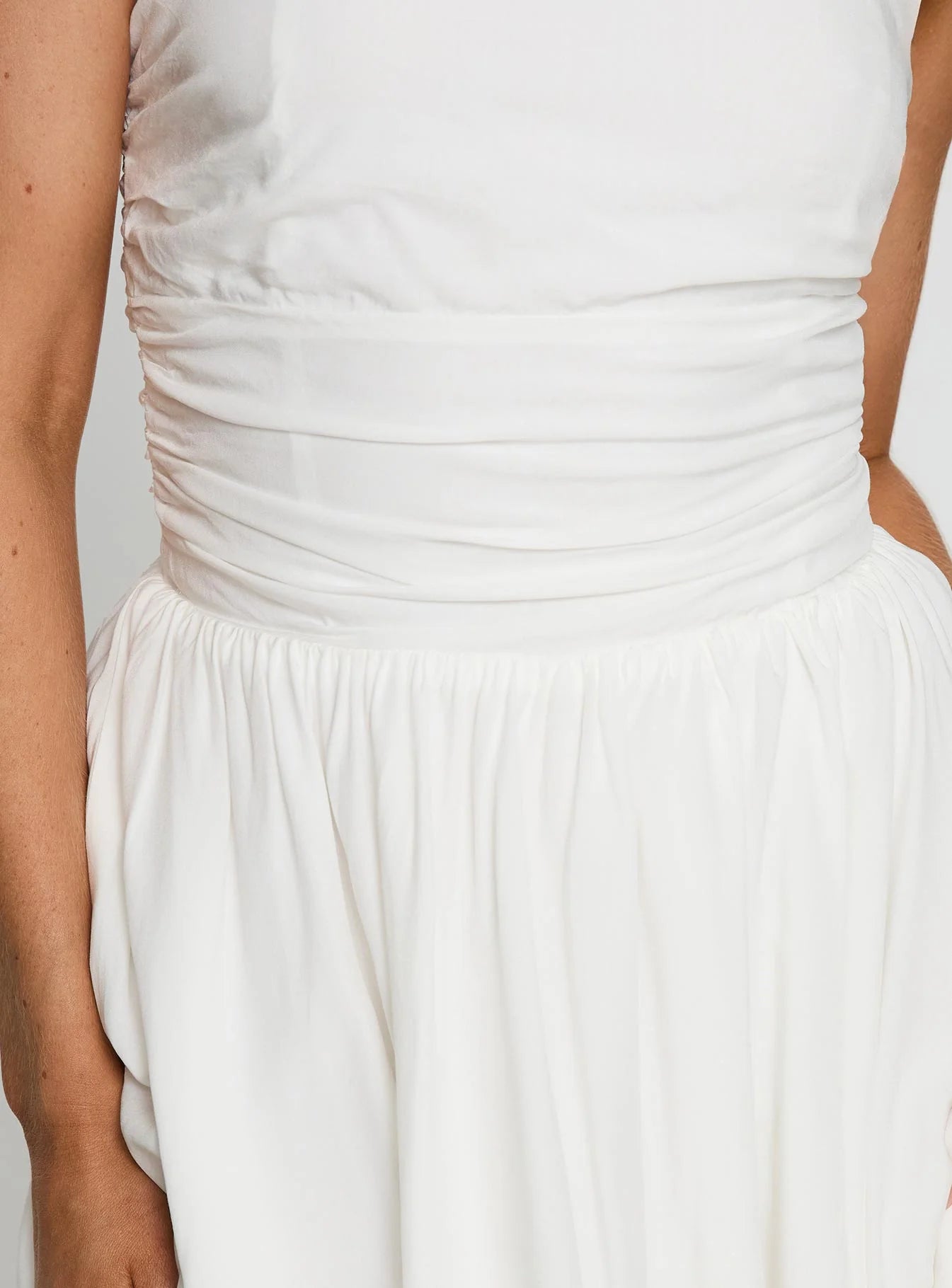 Rashida Strapless Mini Dress White