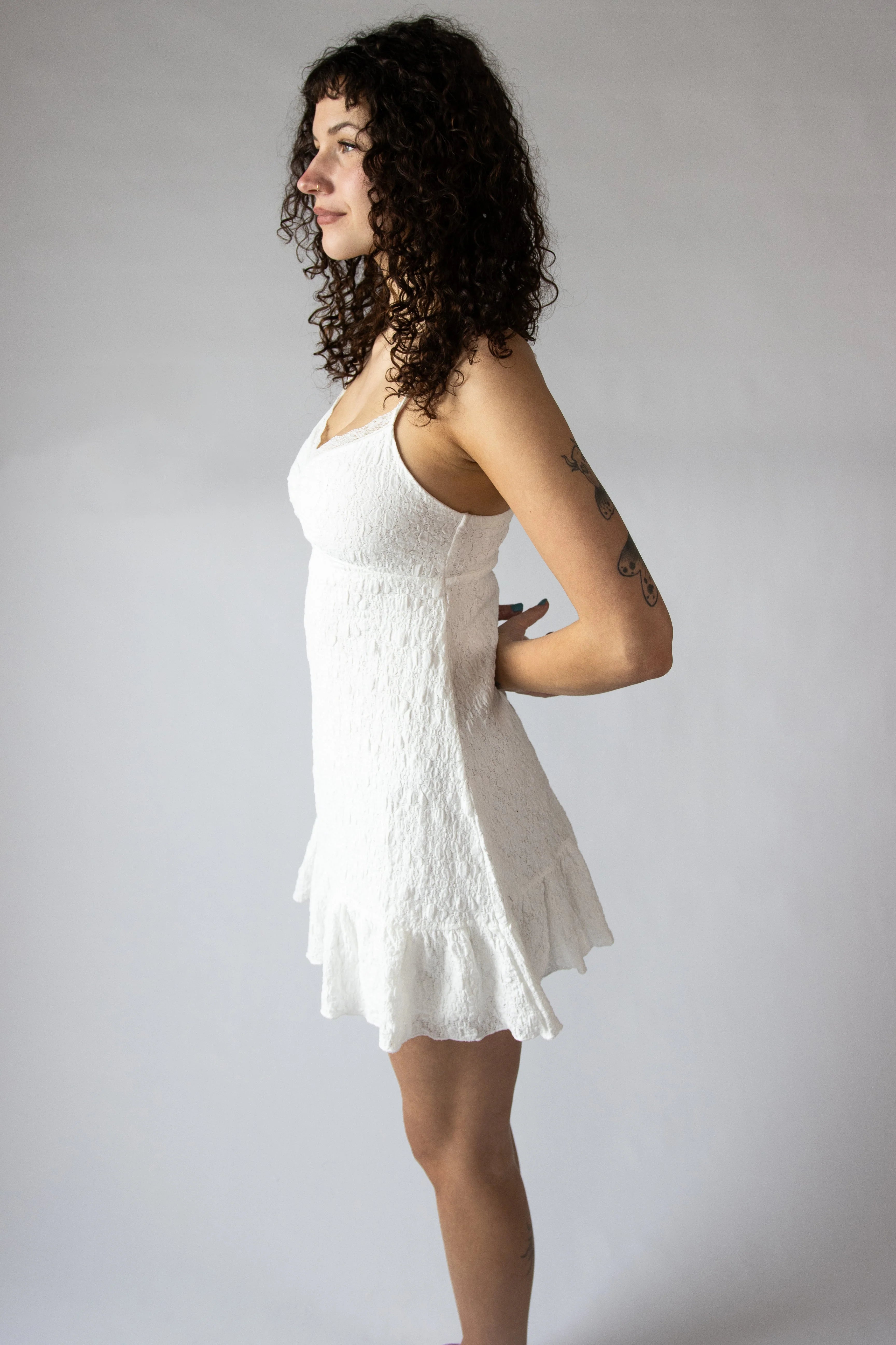 Lace Babydoll Mini Dress