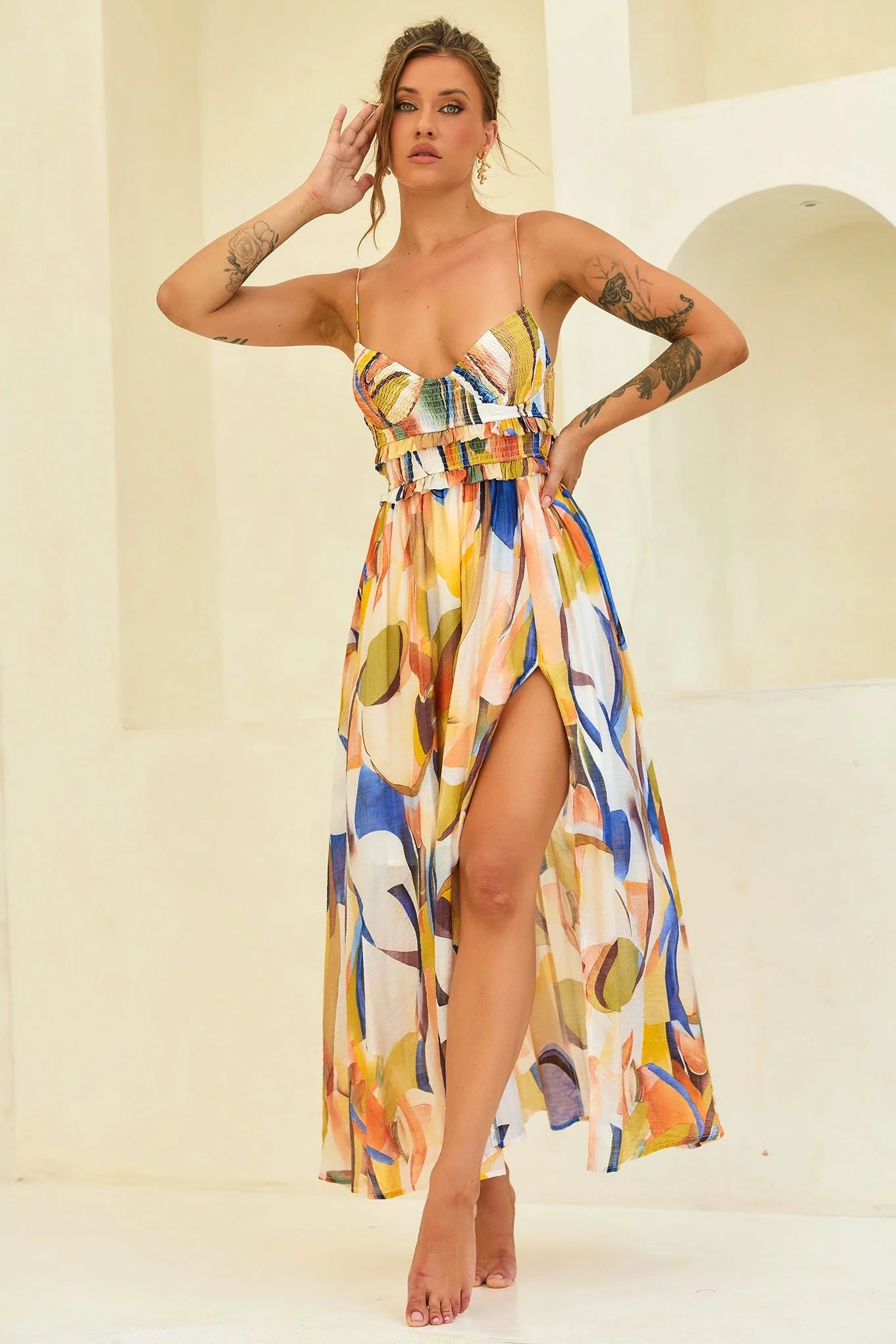 Radiance Maxi Dress - Blue Multi