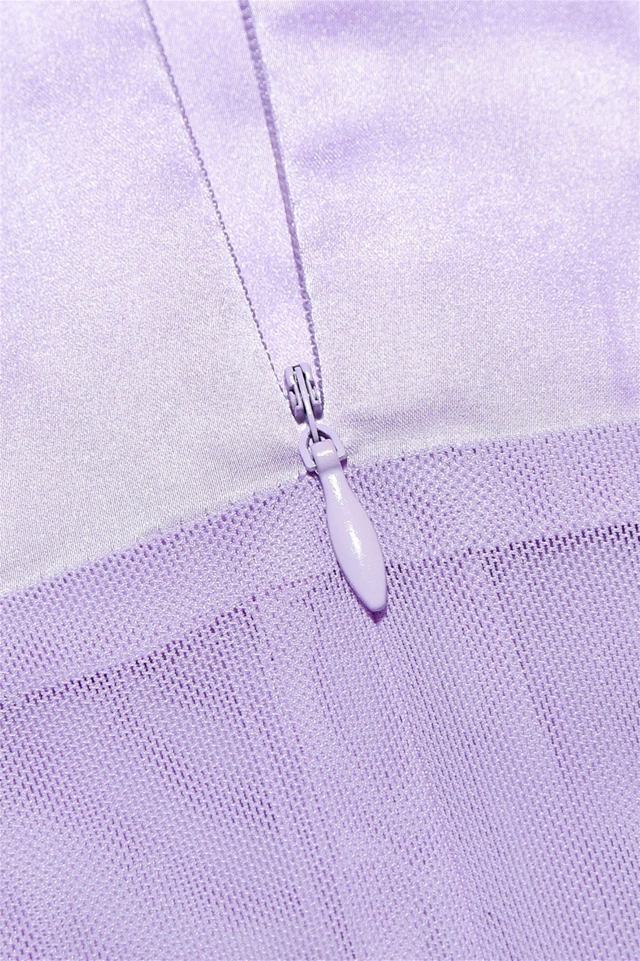 V-neck Lilac Mermaid Long Dress with Slit