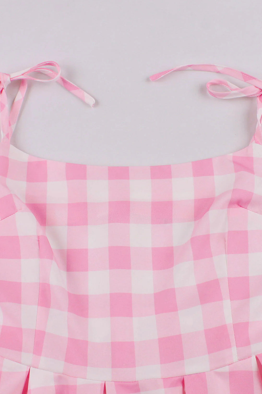 Yellow Plaid Swing Dress with Sash